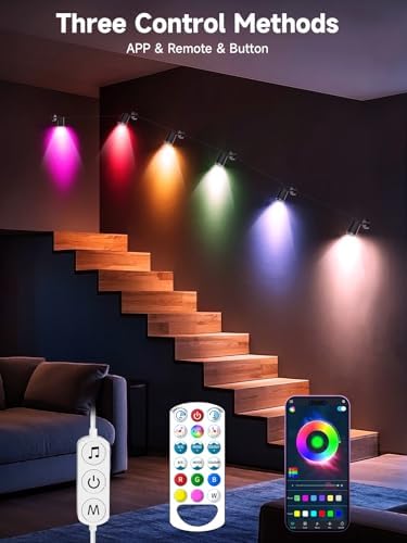 Tyute RGB Spotlight Indoor, Color Changing LED Uplighting Accent Spot Light - Image 3