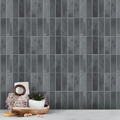 Select 5 Pack Peel and Stick Backsplash Square Tiles, 12x12 in - Image 5