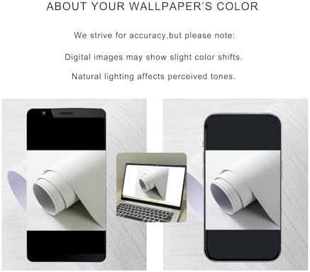 Grasscloth Textured Wallpaper Peel and Stick 24inX393in Fabric Wall Paper - Image 4