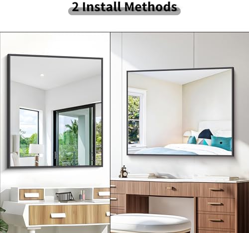 BONEWEI Bathroom Mirror, 30x36 inch Wall Mirror - Image 6