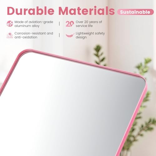 24" x 28" Pink Bathroom Mirrors - Image 2
