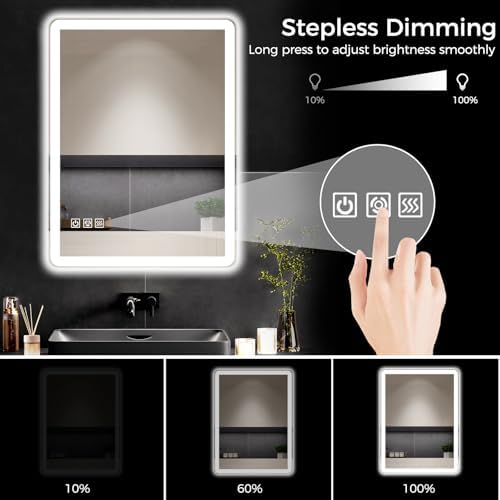 24"x32" LED Bathroom Vanity Mirror - Image 3