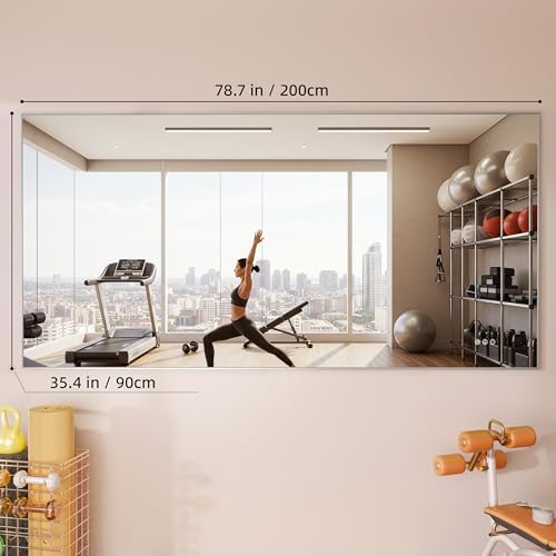 Hasipu 79''x 36'' Home Gym Mirror - Image 3