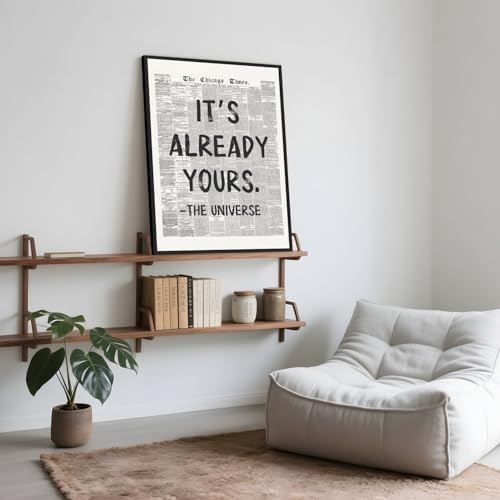 Framed Black And White Retro Newspaper Wall Art Motivational Office Decor - Image 6