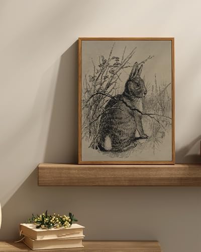 InSimSea Framed Canvas Prints Art, Easter Bunny Decor, French Country Farmhouse - Image 2
