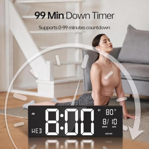 JALL 16.2" Large Digital Wall Clock - Image 5