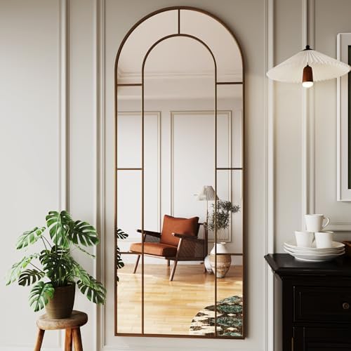 AUYHM Nano Glass Oversized Mirror Full Length 28"x71", Arched Floor Mirror - Image 3