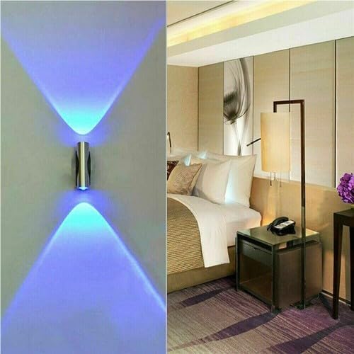 Aluminum Double-Headed LED Wall Sconce Lamp, 2W Blue Light, 000hr Lifespan - Image 5