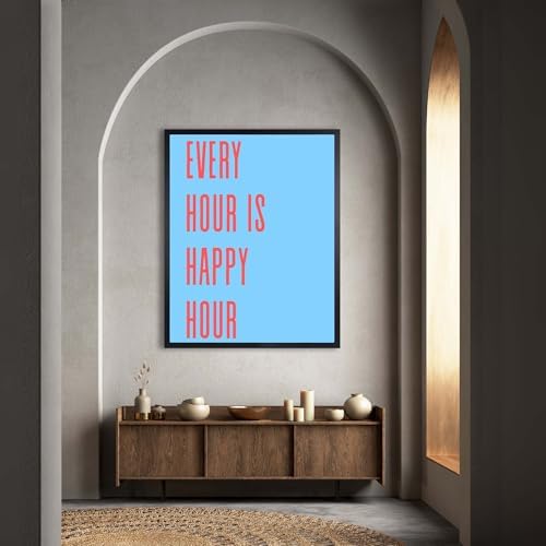 InkFlow Posters Every Hour Happy Hour Canvas Poster - Image 4