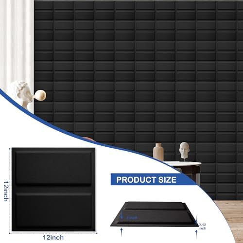 12 Pack 3D Wall Panels for Interior Wall Decor, Accent Wall Panels for Office - Image 2