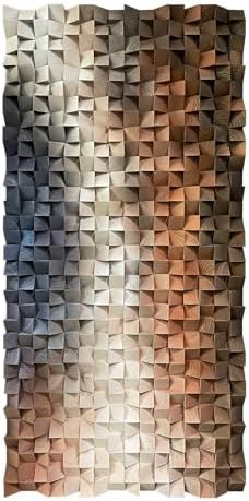LIUZEYUE Textured Abstract Wood Wall Art - Image 2