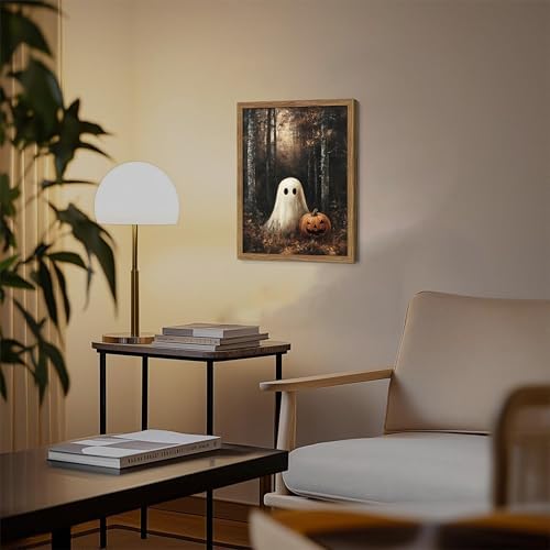 Framed Vintage Halloween Ghost Wall Art, Cute Ghost - Image 6