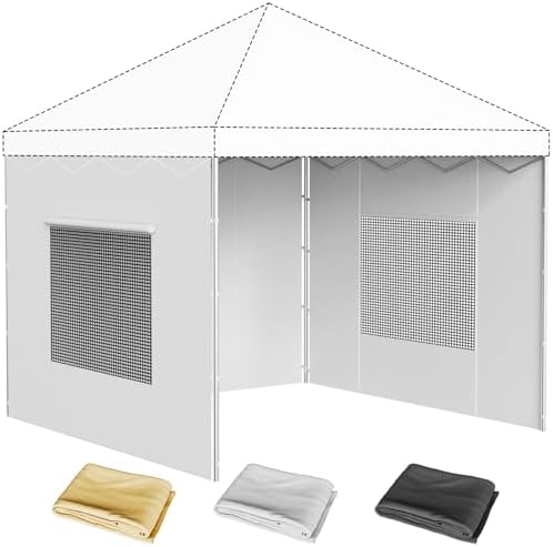 10x10 Canopy Sidewalls, UV Protection, Waterproof, Canopy Tent Accessories by Kweetle