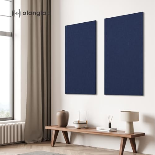 Olanglab Acoustic Panels 2 Pack, Fabric Wrapped Sound Proof Foam Panels - Image 5