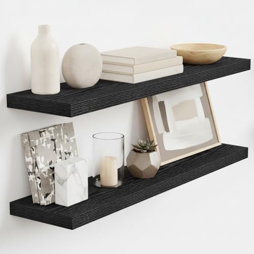 Vivelove Floating Shelves 9 inch Deep 32”Long Set of 2 by VIVELOVE