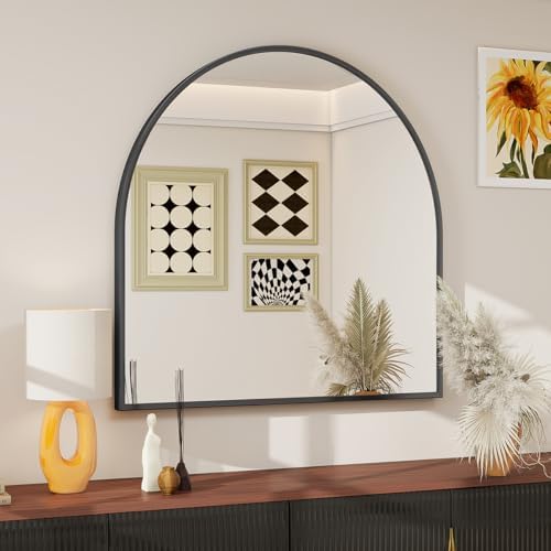 BEAUTYPEAK 31"x32" Arch Bathroom Wall Mirror by BEAUTYPEAK