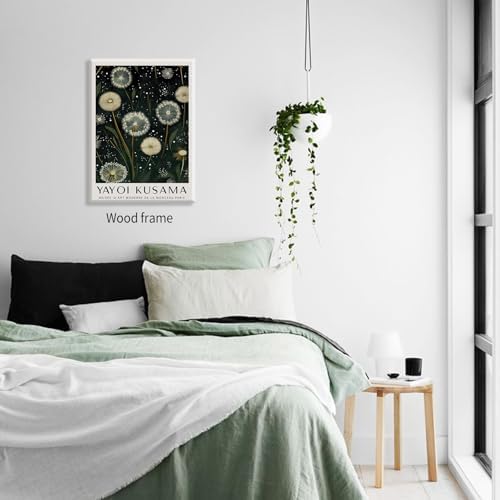 Japanese Green Botanical Flower Poster Vintage Nature Dandelion Wall Art 16X24 - Image 5