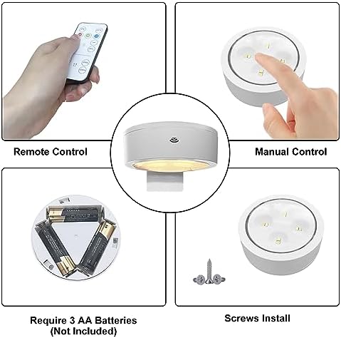 Xuolder Battery Operated Picture Lights Remote Wireless Magnetic Home Decor - Image 6