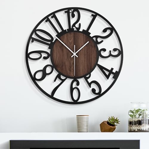 24 Inch Large Metal Wall Clock - Image 2