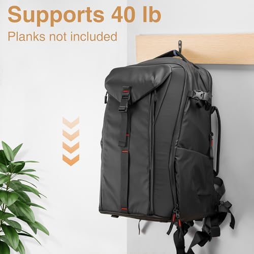 20Pcs Wall Hooks, Holds Up to 40 lbs - Image 2