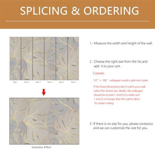 Tropical Palm Leaf Wallpape Mural Peel and Stick 137"x100" - Image 5
