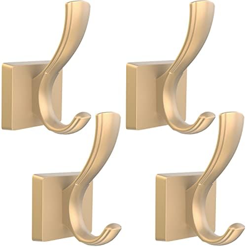 TOFIIGREM Gold Hooks for Wall, Heavy Duty Thick Aluminum Alloy Entry Coat Hooks by TOFIIGREM