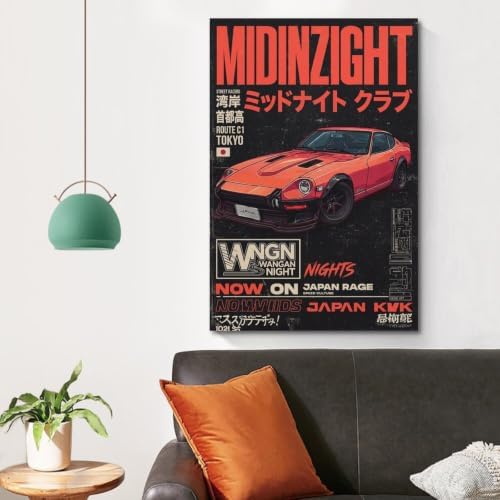 WBYMZWP Vintage Sport Car Poster JDM Car Poster Sport Car Lover Gift Knowledge - Image 4