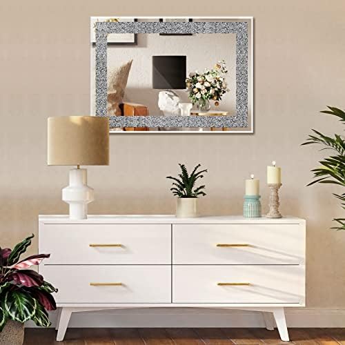 Rectangular Crystal Crush Diamond Mirror - Image 5
