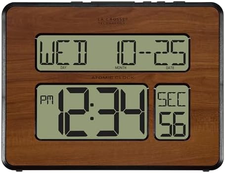 La Crosse Technology 513-1419-WA-INT Atomic Large Full Digital Calendar Clock - Image 2