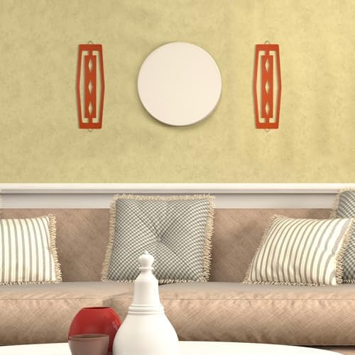 CroBlissful 2 Pcs Modern Mid Century Wall Art Wood - Image 5