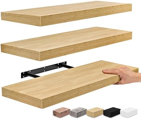 Sorbus Floating Shelves for Wall, Wood Wall Storage by Sorbus