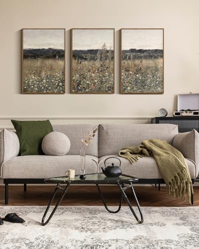 InSimSea Oversized Vintage Landscape Art, Meadow Picture - Image 3