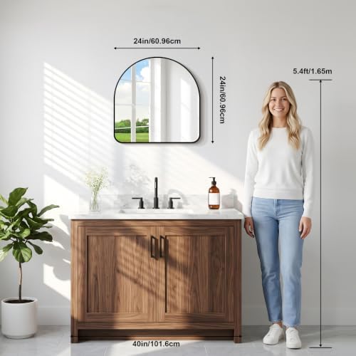 GLASHOM Arched Bathroom Vanity Mirror - Image 7