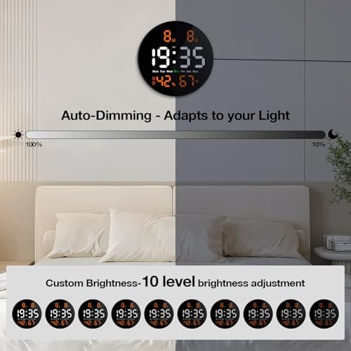 10" Electric Digital Wall Clock - Image 5