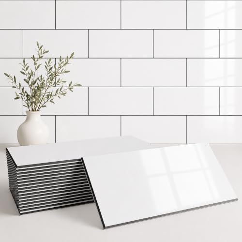 StyloVue 100 Pieces Peel and Stick Backsplash by StyloVue