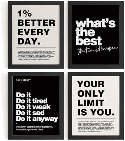DSHFG Motivational Inspirational Office Wall Art Decor Prints Unframed by Unknown