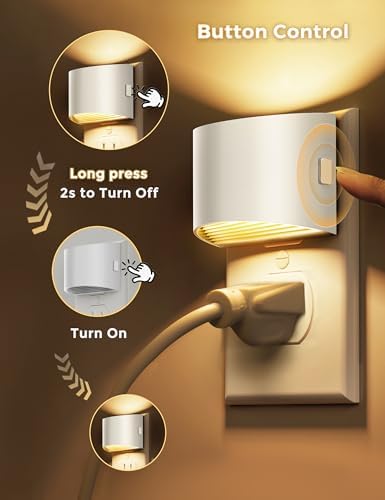 L LOHAS LED Night Lights Plug into Wall, Dimmable Night Light 4 Pack - Image 6