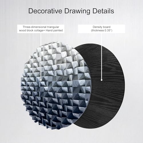 LIUZEYUE Round 3D Wood Wall Art - Image 4