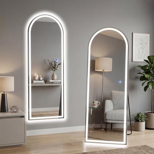 16"x60" Arched LED Full Length Mirror by Aidoly