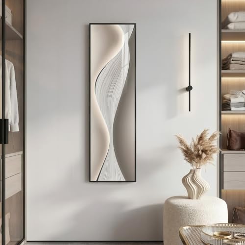 Framed Sliding Wall Mounted Full Length Mirror, Modern Full Body Mirror - Image 6