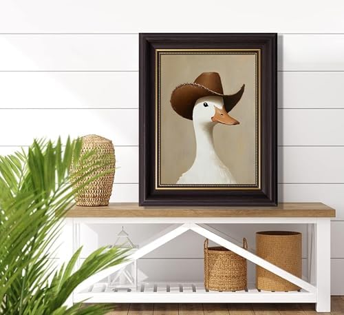 3D Textured Canvas Wall Art American-Style Frame Trendy Cowboy Duck Farmhouse - Image 4