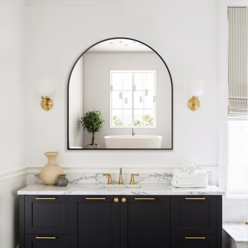 Delma Arched Bathroom Mirror - Image 7