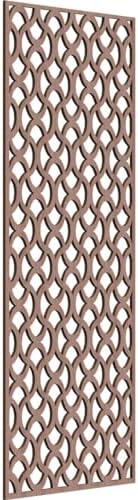 Resort Decorative Pierced Fretwork Wood Wall Panels, 25 3/8"W x 64 3/8"H x 3/8"T by EkenaMillwork