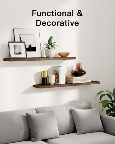 Amada Paulownia Wood Floating Shelves - Image 3