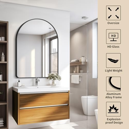 FORBATH Arched Mirror 30x40 Inch, - Image 6