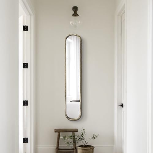 Long Skinny Mirror for Wall, Metal Frame - Image 6