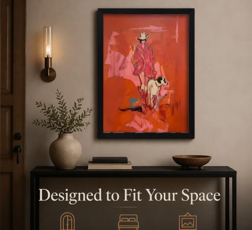 Framed Western Cowgirl Canvas Wall Art, Funky Western Picture Wall Decor - Image 7