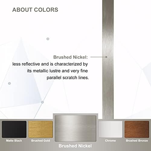 ANDY STAR Brushed Nickel Mirrors - Image 5