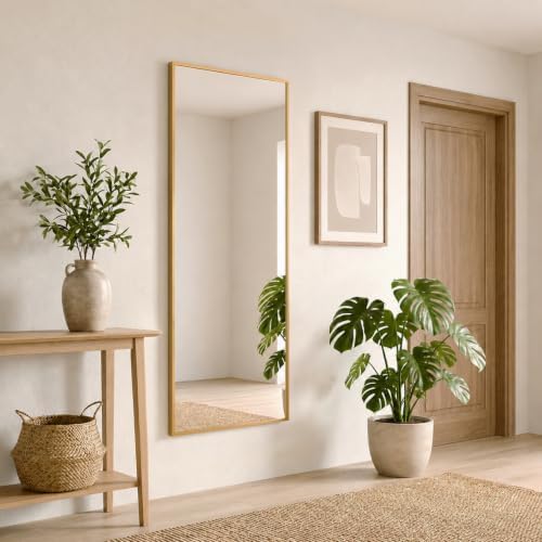58"x21" Full Length Mirror, Floor Mirror Full Length Gold - Image 5