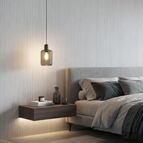 Grey Faux Grasscloth Self-Adhesive Wallpaper 15.7"x393" - Image 6